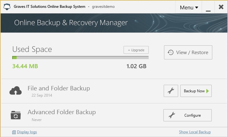 Online backup Client